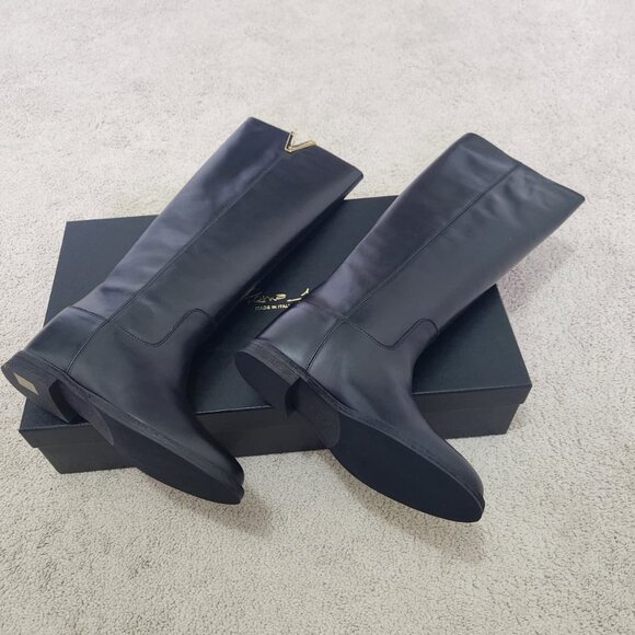 Via Roma 15 TDM leather boots + V gold 2568 Size 40 EU / 10 US - Picture 4 of 8